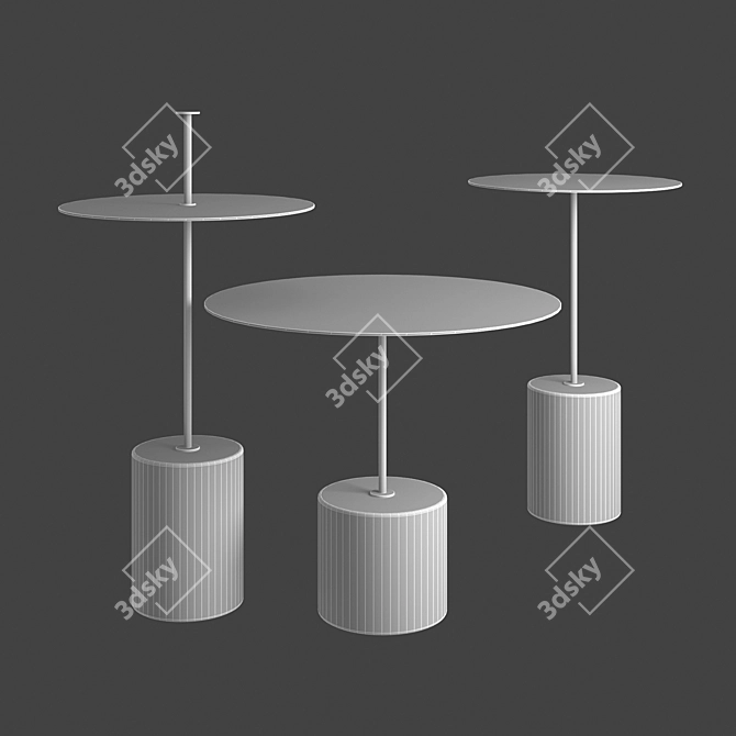 Modern Wendelbo Calibre Tables 3D model image 2