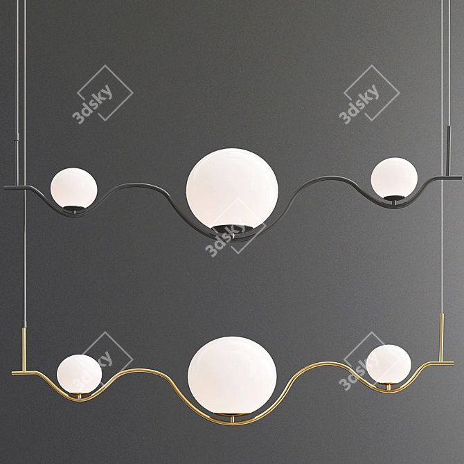 Sleek Frame Lamp: Wellig 3D model image 1