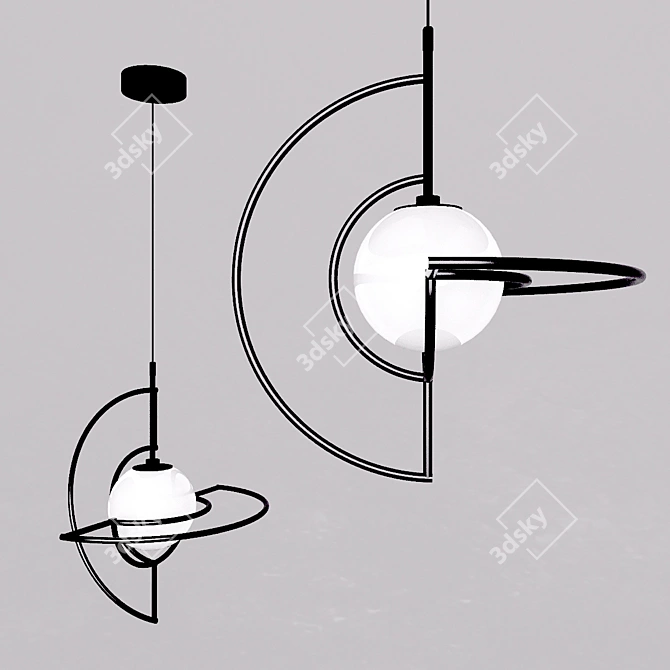 Modern Ball Pendant Lamp NASTA 3D model image 1