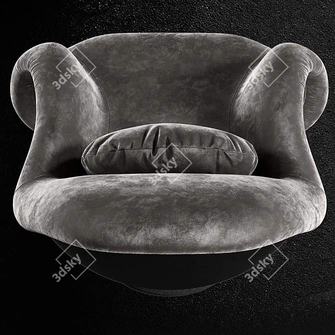 Sleek Lips Armchair | Modern Design 3D model image 2