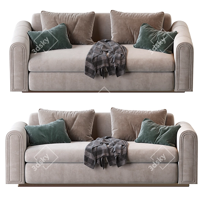 Luxurious Ludovica Mascheroni Sofa 3D model image 2