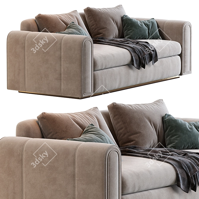 Luxurious Ludovica Mascheroni Sofa 3D model image 4