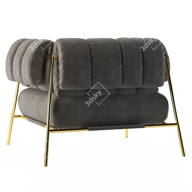 Tirella Swatch-Inspired Armchair 3D model image 7