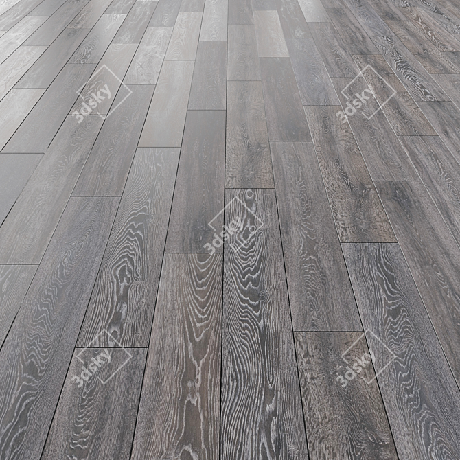 Versatile Laminate Flooring: Multiple Layouts & Textures 3D model image 2