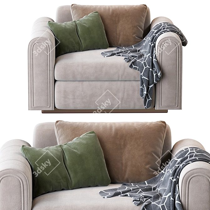 Elegant Ludovica Mascheroni Sofa 3D model image 2