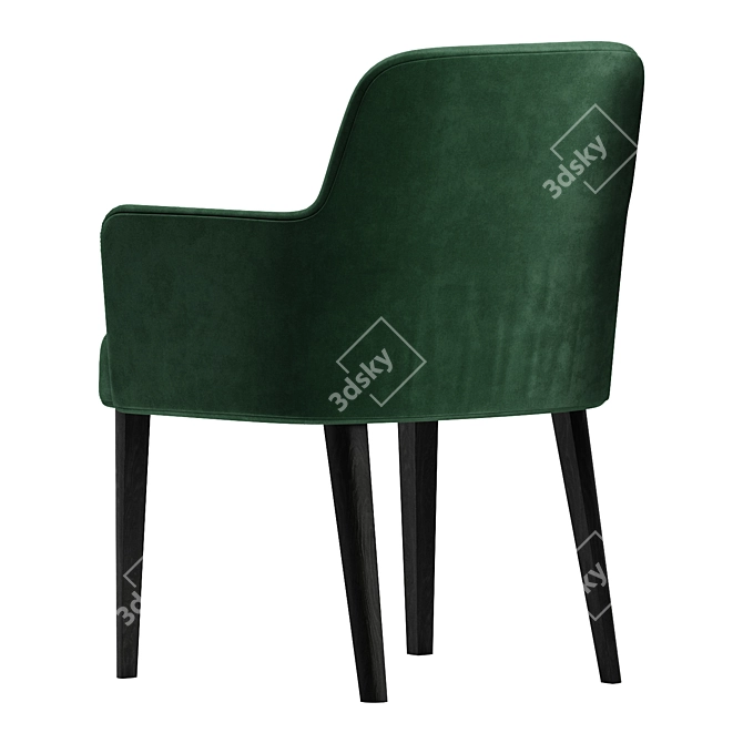 Luxury Velvet Chair 3D model image 4