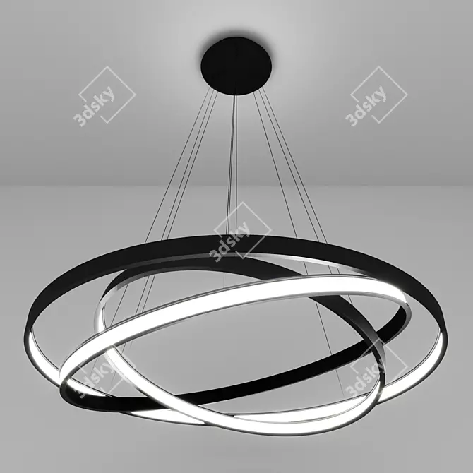 ULIGHT Haloin Pendant Lamp (3 Rings) 3D model image 1