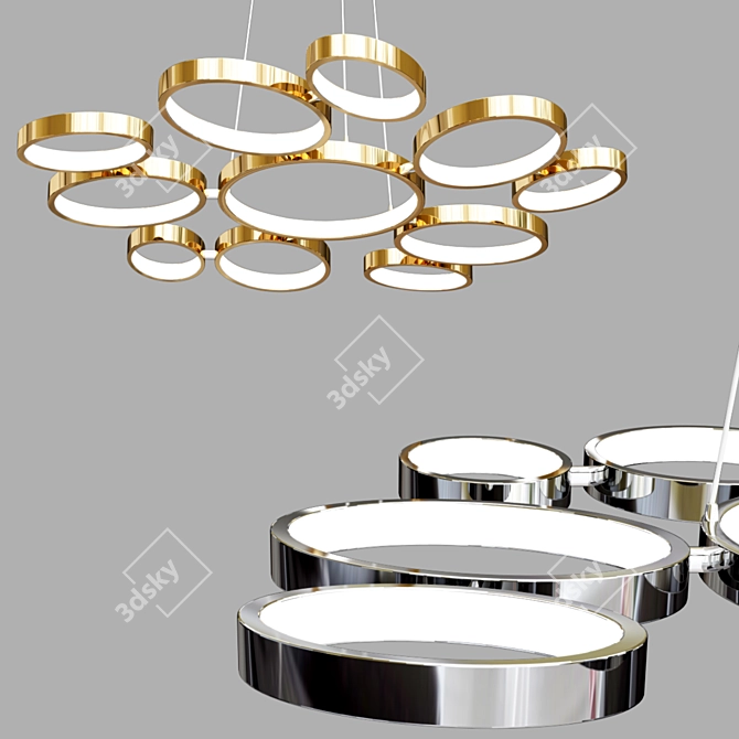 Sovireno LED Pendant Light 3D model image 1