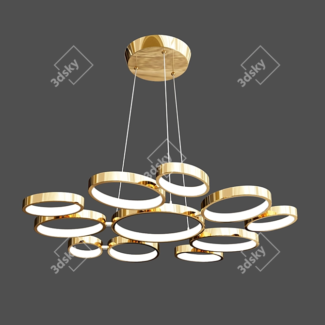 Sovireno LED Pendant Light 3D model image 2