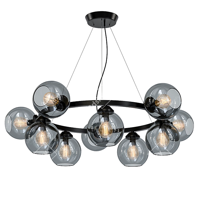 Elegant Vitaluce Pendant Chandelier 3D model image 1