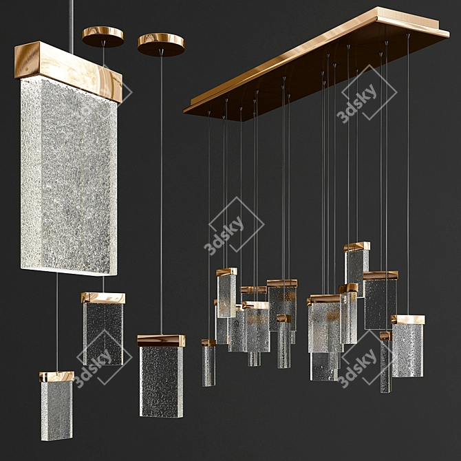 Luxury Baldachin Ceiling Light: GRAND CRU 3D model image 3