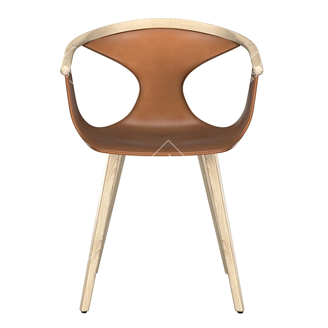 Modern Fox 3727 Armchair 3D model image 2