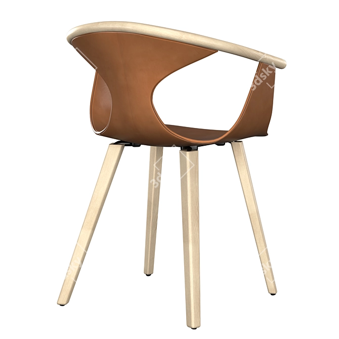 Modern Fox 3727 Armchair 3D model image 3