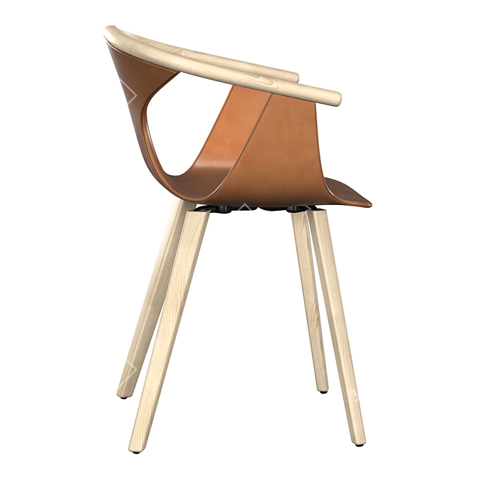 Modern Fox 3727 Armchair 3D model image 4