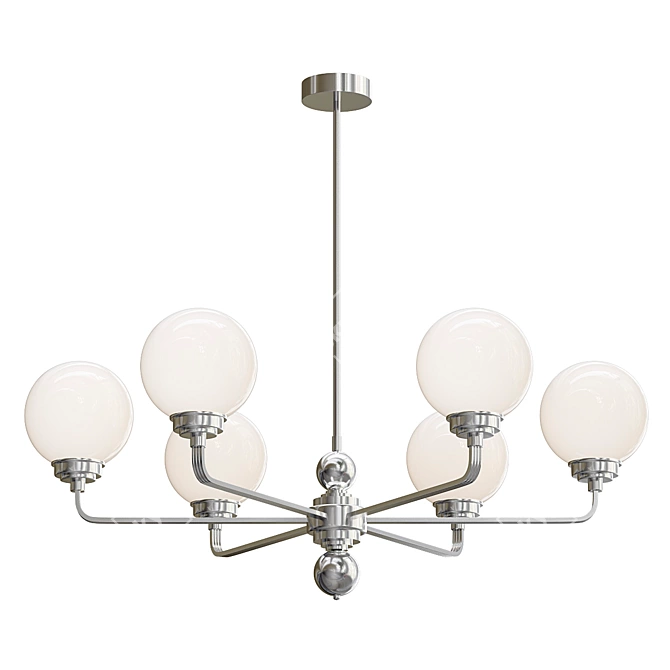 Sleek Abano Ceiling Light 3D model image 1