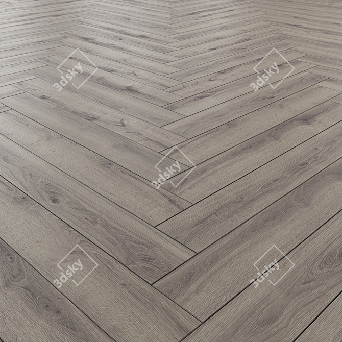 Versatile Laminate Flooring: 3 Designs & Multiple Tile Options 3D model image 4