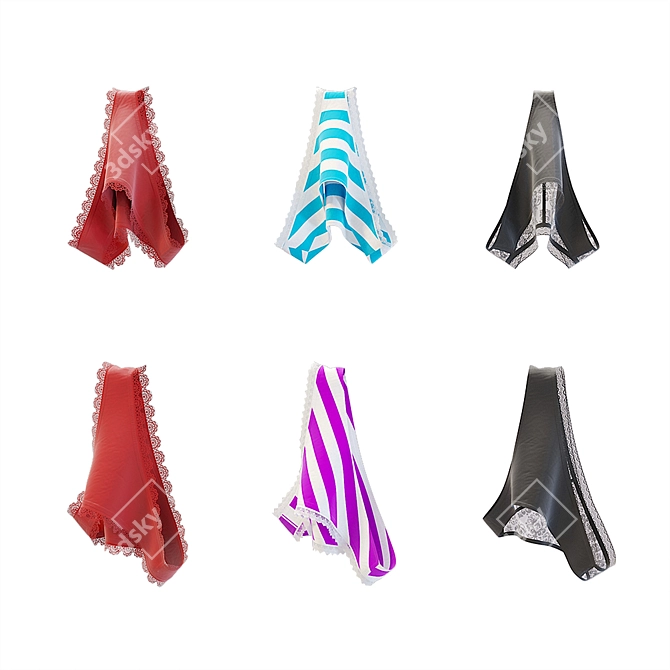 3D Woman Pants for 3Ds MAX 3D model image 1