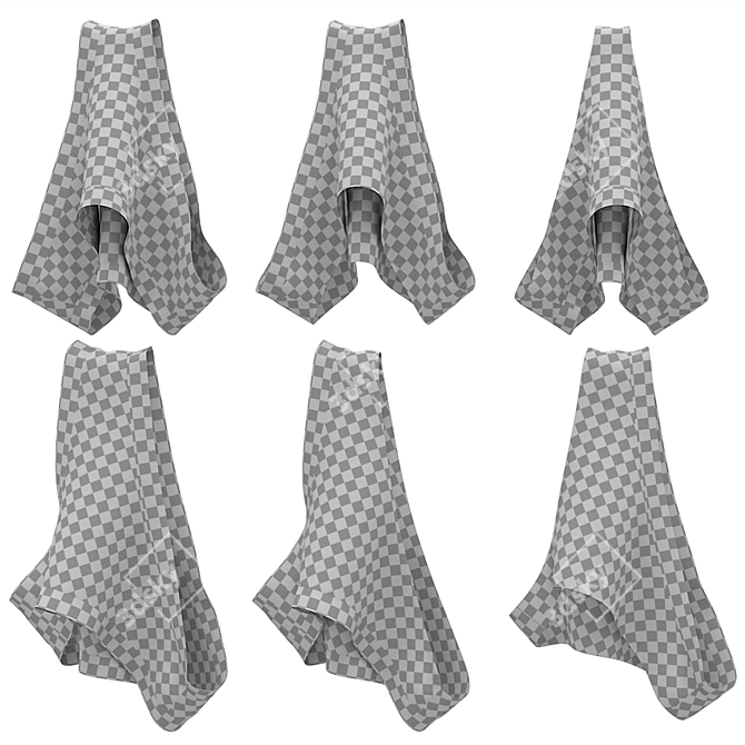 3D Woman Pants for 3Ds MAX 3D model image 7