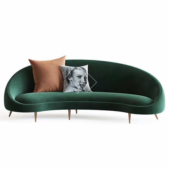 Jonathanadler Ether Curved Sofa: Luxurious and Modern Design 3D model image 3