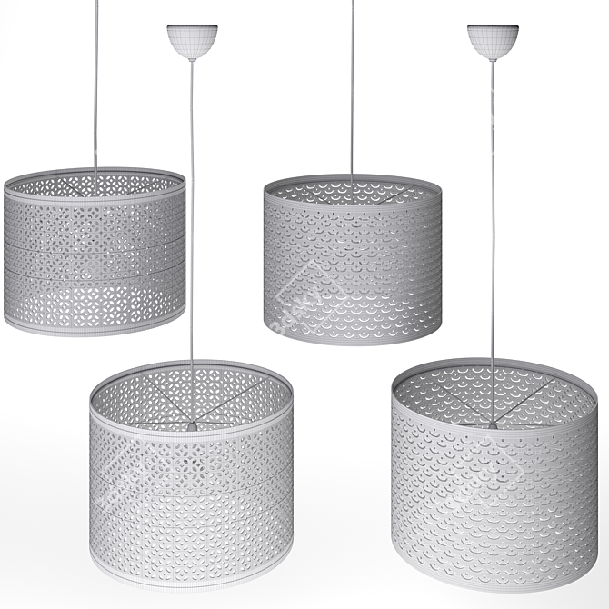 Ikea Nimo Modern Lamp: Variety of Colors 3D model image 2