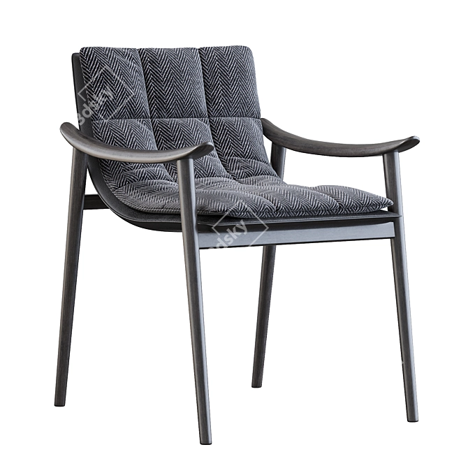 Minotti Flynn Chair: Sleek and Sophisticated 3D model image 3