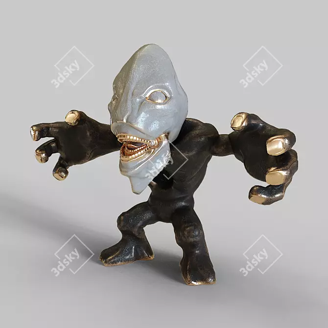 Mystic Hollow Figurine 3D model image 1