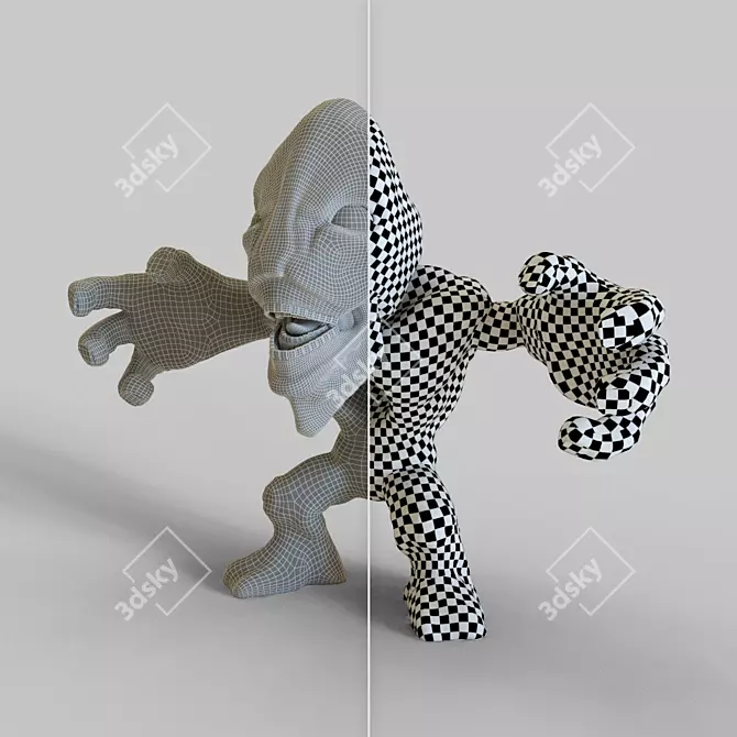 Mystic Hollow Figurine 3D model image 3