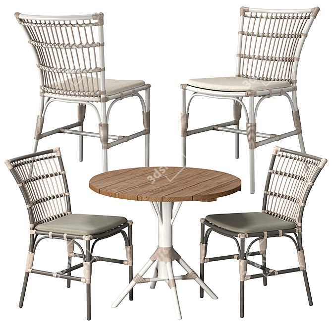 Sika Design Outdoor Dining Set 3D model image 1