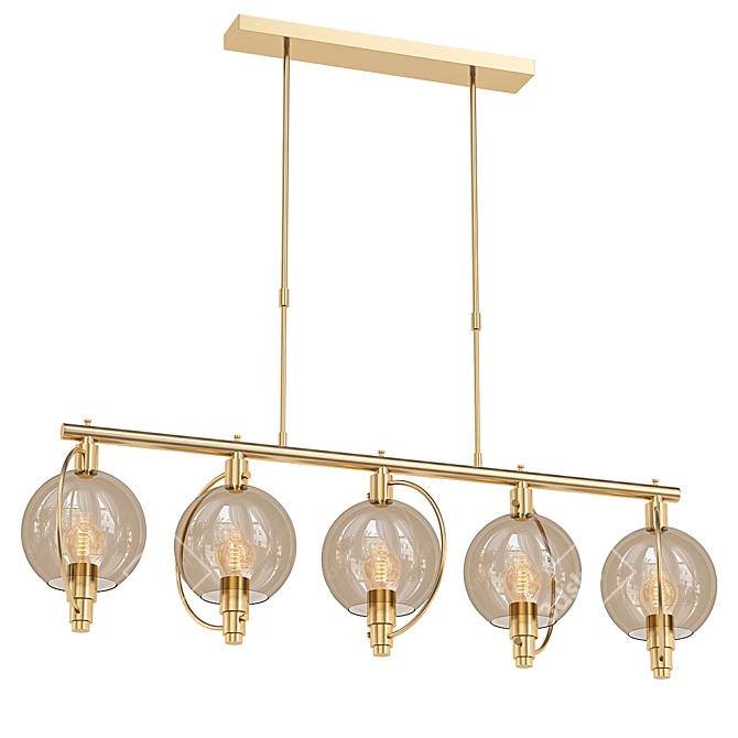 Elegant Hubbardton Forge Pluto Pendant 3D model image 1