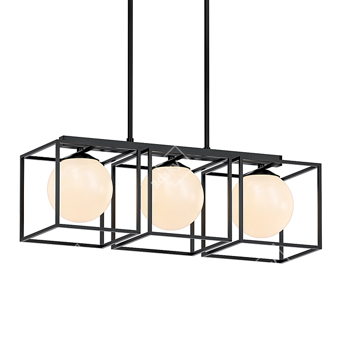 Gabbia Pendant Light: Elegant Lighting Solution 3D model image 1