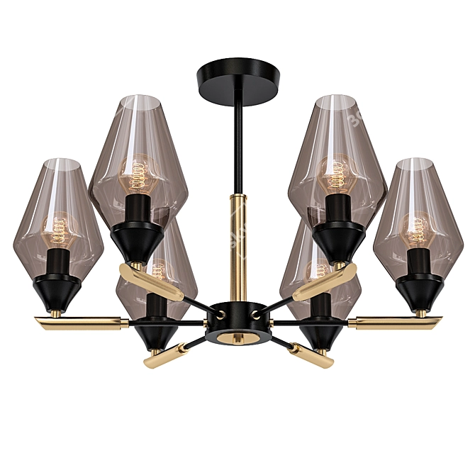 Elegant Lumien Hall Ceiling Chandelier 3D model image 1