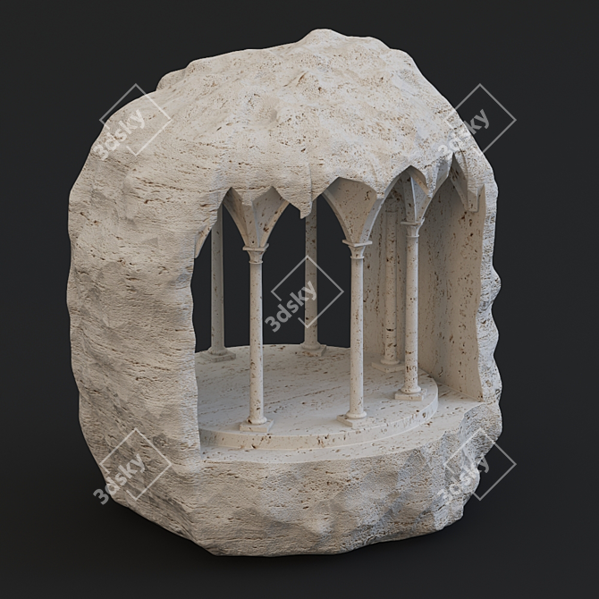 Sculpted Marble Masterpiece 3D model image 11