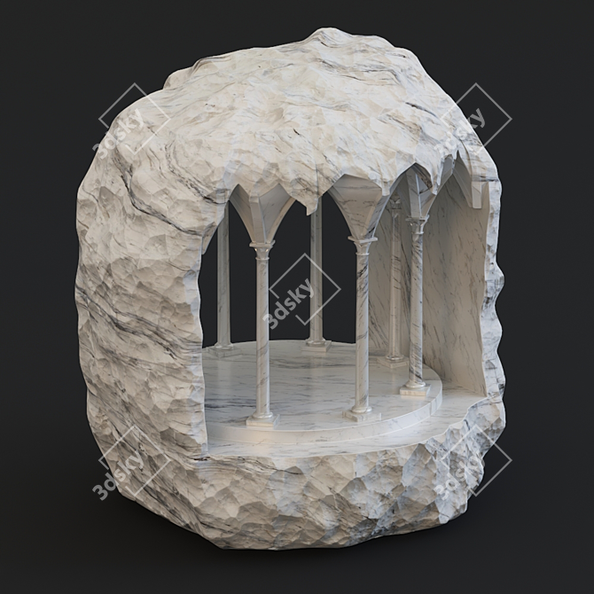 Sculpted Marble Masterpiece 3D model image 14