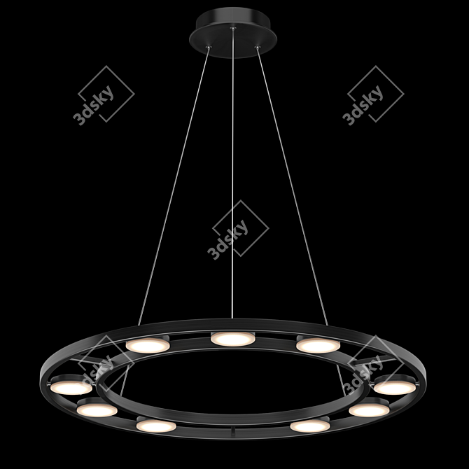 Elegant Fad Pendant Lamp 3D model image 2