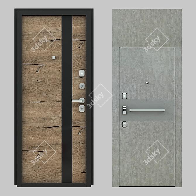 Prima Fortezza: Magnificent Designer Doors 3D model image 1