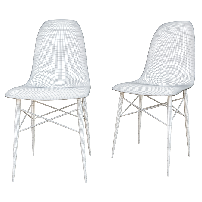 Modern Minimalist Chair 3D model image 2