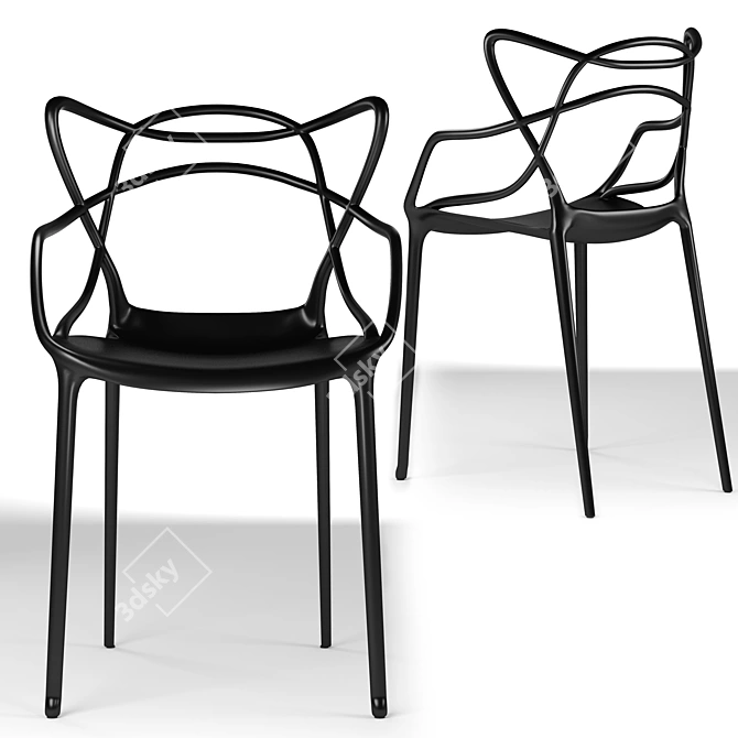 Kartell Masters Chair: Iconic Design 3D model image 2