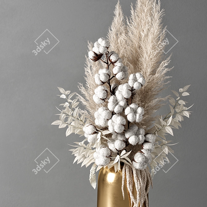 Elegant 10" Decorative Vase 3D model image 2