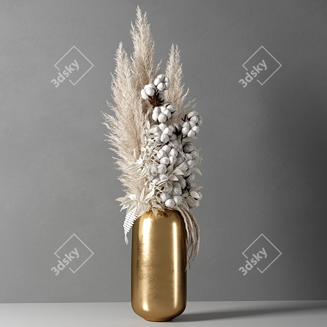 Elegant 10" Decorative Vase 3D model image 4