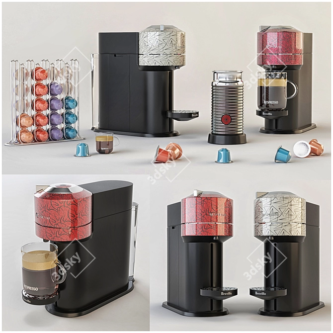 Sleek, Smart and Superb: Nespresso Vertuo Next 3D model image 1