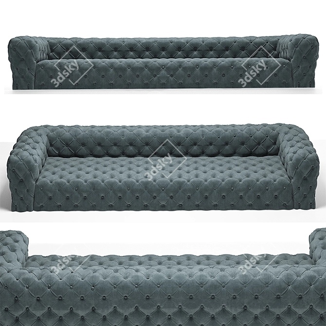 Luxury Chester Moon Sofa 3D model image 5