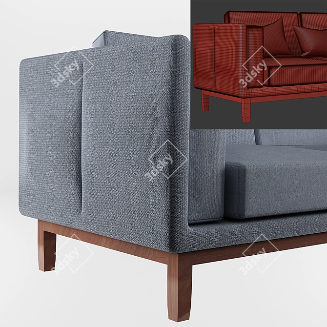 Cozy Comfort Sofa 3D model image 3