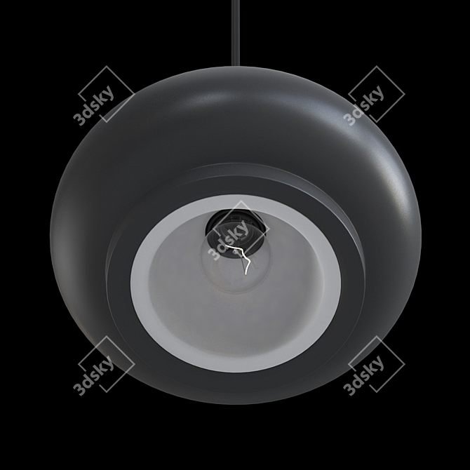 Sleek Modern Pendant Lamp 3D model image 3