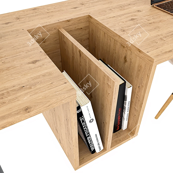 Sturdy Work Table - 2000x600x730mm 3D model image 18