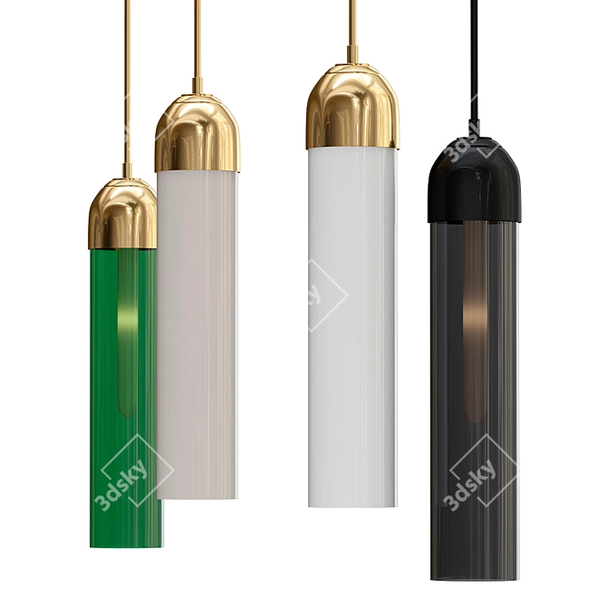 Vian B Hanging Chandelier 3D model image 1