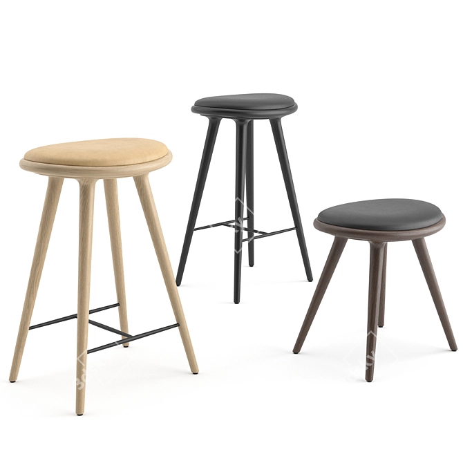 Mater Chairs & Stools Collection 3D model image 5