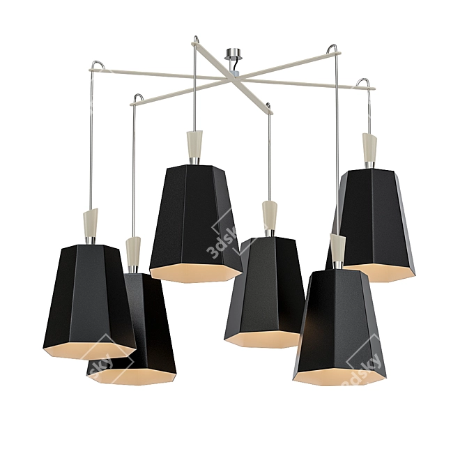 Luxiole Lu6lasmo Pendant Light 3D model image 1