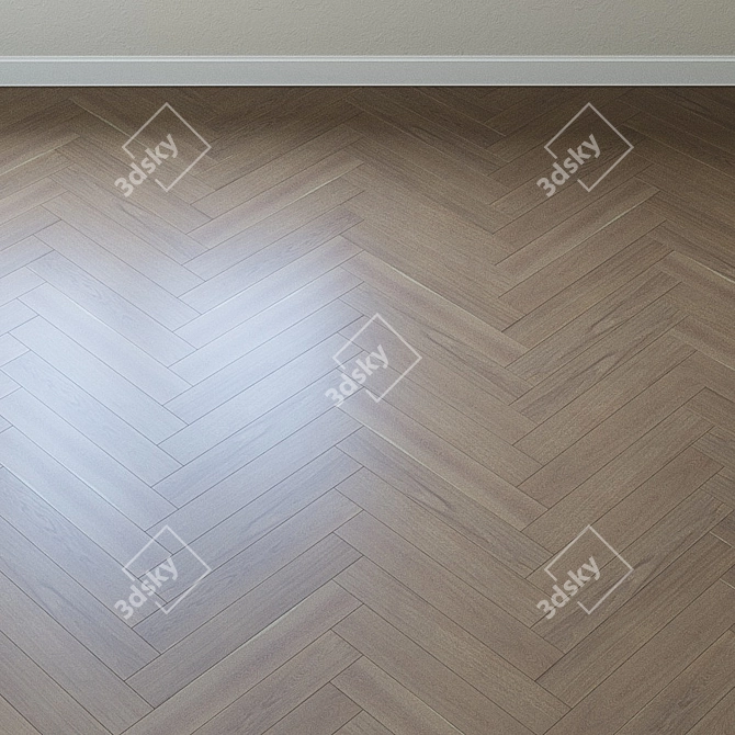 Upofloor Oak Parquet Board: Elegance in Every Plank 3D model image 4