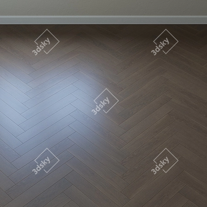 Upofloor Oak Parquet Board 3D model image 4