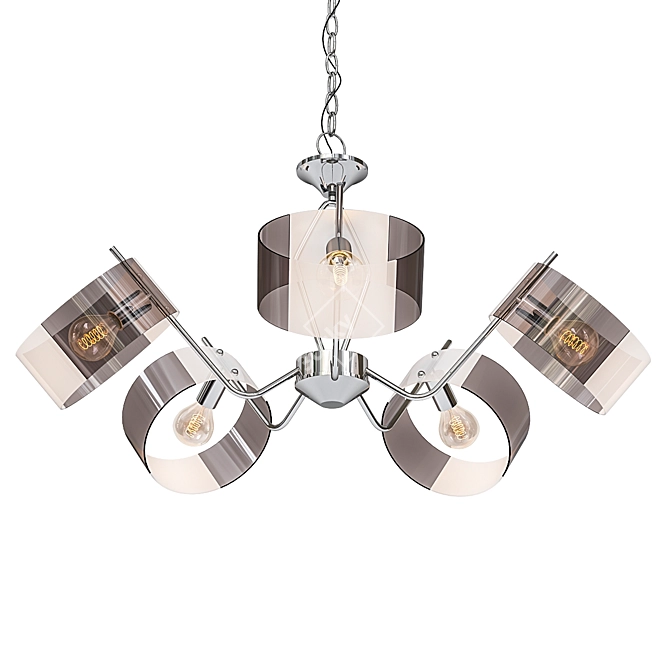 Elegant Rivoli Lattea Pendant Lighting 3D model image 1
